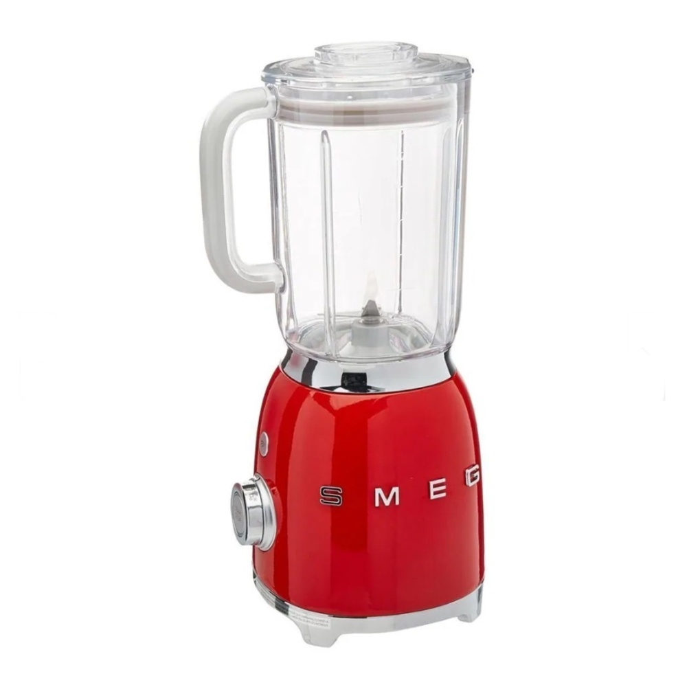 Smeg BLF01RDUS 50s Style 48 Fl. Oz. Capacity Red Blender with 4 Preset Programs